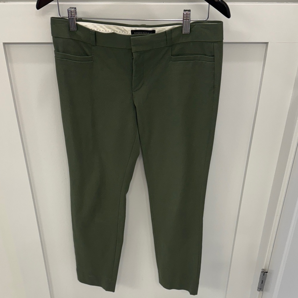 Banana Republic Olive Sloan Ankle Pants